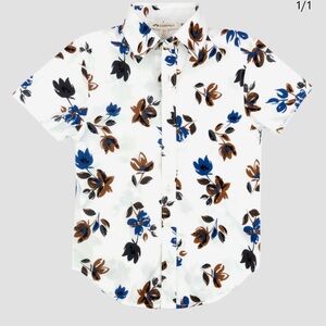 Appaman boys Floral Print Men's Shirt 8